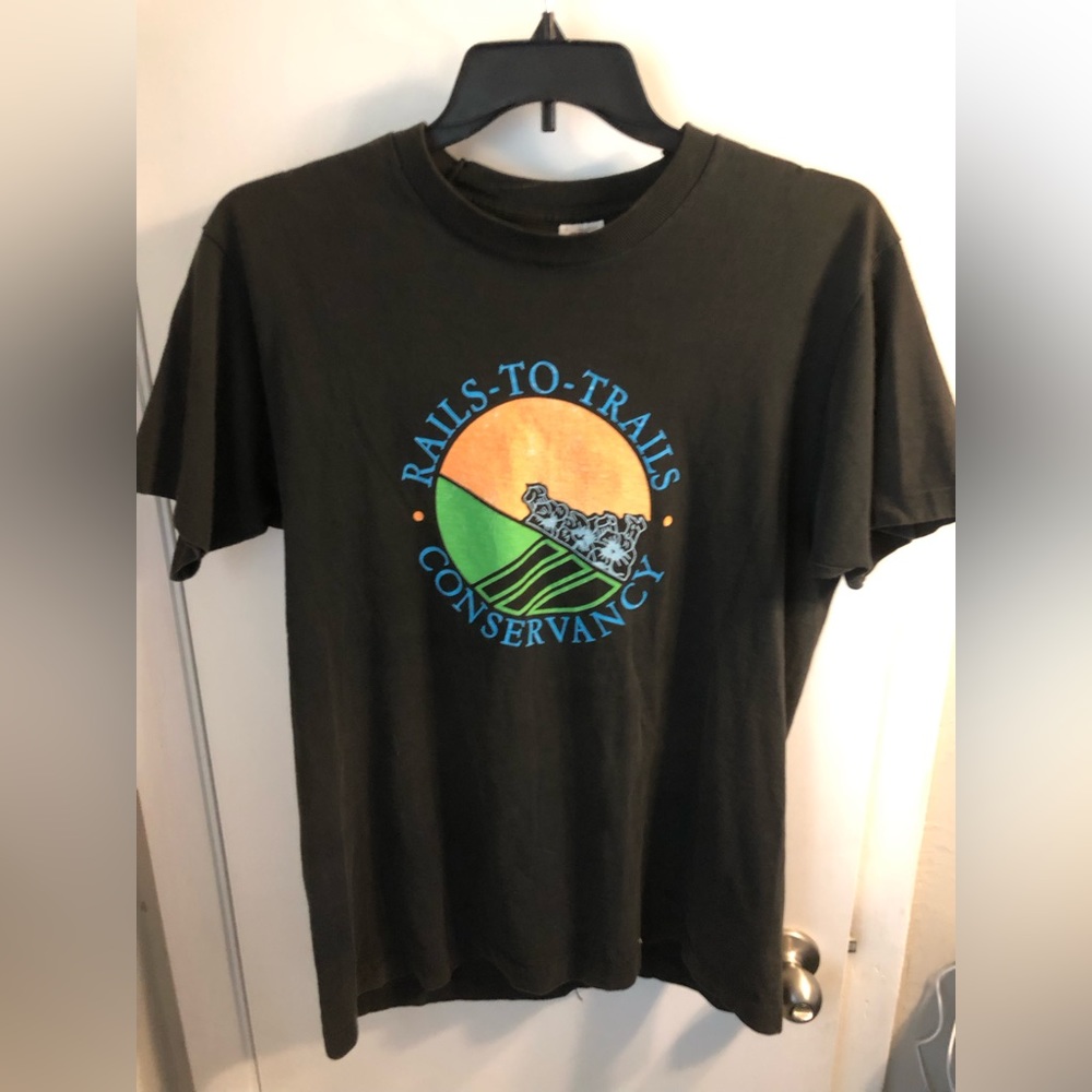80’s Vintage Rails to Trails Original T Shirt Large